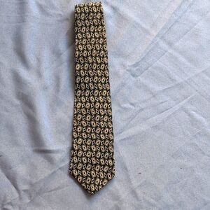 Chaps Ralph Lauren Blue and Maroon Geometric Silk Men's Neck Tie